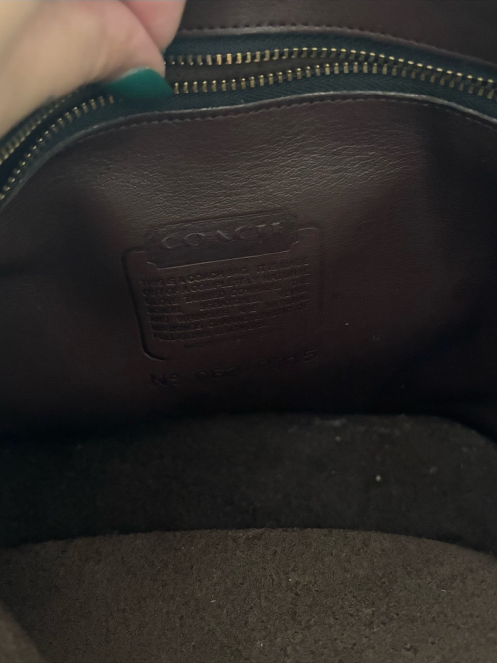 Vintage Brown Coach Binocular Bag - Picture 4 of 5